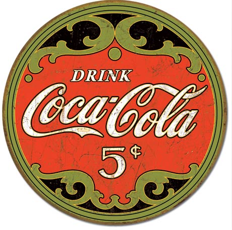 Coca Cola Round 5 Cents